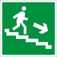 По лестнице вниз направо